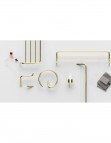 Silia vannas istabas plaukts 616 mm, Gold 2