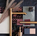 Silia ziepju dozators ar turētāju, Brushed Bronze 4