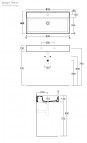 Simas Agile izlietne 910x460 mm, Balta  3