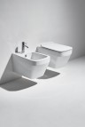 Simas Baden Rimless piekaramais pods + SC vāks, Balts  3