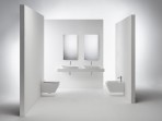 Simas Baden Rimless piekaramais pods + SC vāks, Balts  4