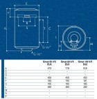 Simat ūdens sildītājs SIMAT 100l Ecolable  4