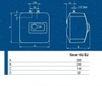 SIMAT ūdens sildītājs zem izlietnes 10l Ecolable  2