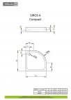 Siros A Compact dušas paliktnis 80x80 cm 2