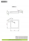 Siros C душевой поддон для облицовки 80x80 см 2
