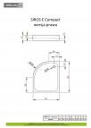 Siros E Compact dušas paliktnis 90x80 cm 3