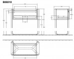 Tумба под раковину с подставкой ANTHEUS 927mm 7