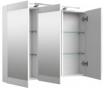 SERENA Retro Зеркальный шкафчик для ванной 90 см со светодиодной подсв 4