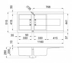 Izlietne Smart 500 1160x515 mm 2