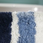 Soffice vannas istabas paklājs, 60x90 cm, poliesters, zils 2
