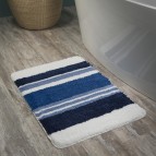 Soffice vannas istabas paklājs, 60x90 cm, poliesters, zils 3