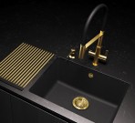 Soifos virtuves maisītājs ar izvelkamu snīpi, Gold 3