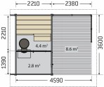 SOLIDE 2 OUTDOOR sauna 4