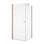 SOLINO SOL1 veramas dušas durvis 70 cm, Brushed Copper