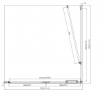 SOLINO SOLT1 dušas sieniņa 120 cm, Brushed Nickel/Clear glass 3