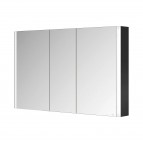 Somaris spoguļskapis 120x71x12 cm + LED, Black Matt 6