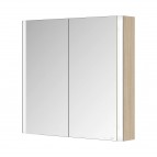 Somaris spoguļskapis 80x71x12 cm + LED, Light Oak 7
