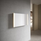 Somaris spoguļskapis 80x71x12 cm + LED, Light Oak  7