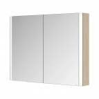 Somaris spoguļskapis 100x71x12 cm + LED, Light Oak 8