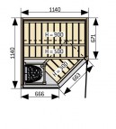 Сауна для ванной комнаты Harvia SC1111K Sirius  3