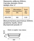 Tango dvieļu žāvētājs 500x1000, Nerūsējošais tērauds 4