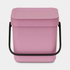 Sort & Go atkritumu tvertne 3 litri - ceriņkrāsas rozā 4