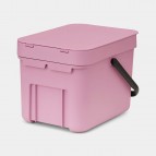 Sort & Go atkritumu tvertne 6 litri - ceriņkrāsas rozā 6