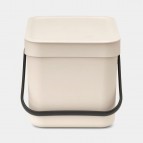 Sort & Go atkritumu tvertne 6 litri - maiga bēša