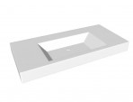 SPN Rocca izlietne uz virsmas 99x47 cm, Balta