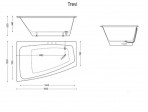 SPN Trevi vanna 183x122 cm, Balta 3
