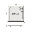 SPN P713K dušas paliktnis 2