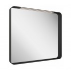 Spogulis ar LED apgaismojumu Strip 500x700, melns