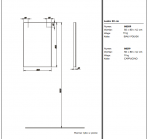 Spogulis Domino 50x80,balts 2