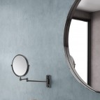 Gedy Gaia kosmētikas spogulis d=180 mm, Melns matēts 3