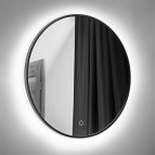 Spogulis Luna Black FI600, ar LED apg., slēdz. 3