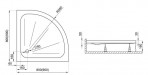 Hugo Душевой поддон 90x90 cm 3