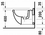 Starck III Compact bidē, 223115 3