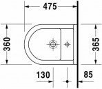 Starck III Compact bidē, 223115 2