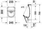 Starck III pisuārs, 82725 2