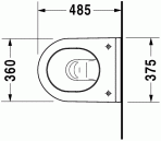 Унитаз Starck III Compact, 222709 3