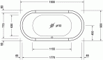 Starck vanna 190x90 cm 4