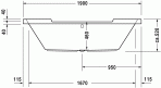 Starck vanna 190x90 cm 2