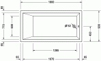 Starck vanna 180x90 cm 4