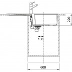 Franke Urban UBG 611-100 fragranīta izlietne ar pop-up 7