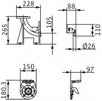 Stiprinājums DN40/50 (2057179) Wilo 2