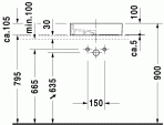 Strack 1 izlietne 47x47 cm 2