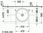 Strack 1 izlietne 47x47 cm 4