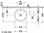 Strack 1 izlietne 47x47 cm 5