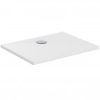 Strada+ dušas paliktnis 90x70 cm,notece pie sienas vidū, Balts