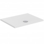 Strada+ dušas paliktnis 90x70 cm,notece priekšpusē vidū, Balts